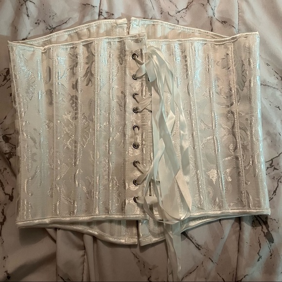 Corset white lingerie top size M - Picture 3 of 5